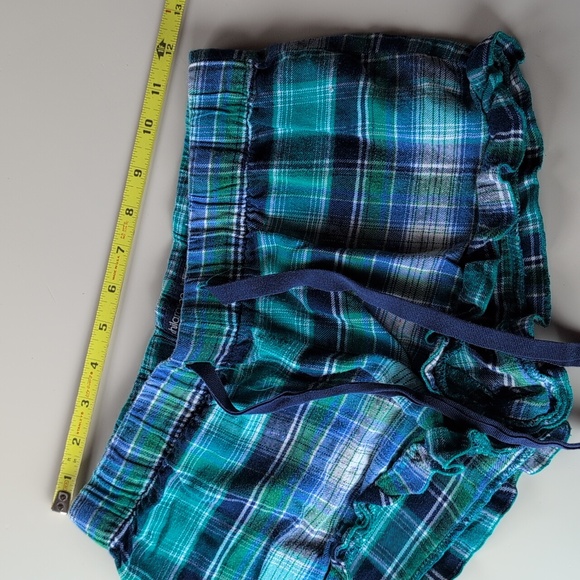 Xhilaration Women's Sleep Shorts Blue Plaid, Size XS - Picture 4 of 7